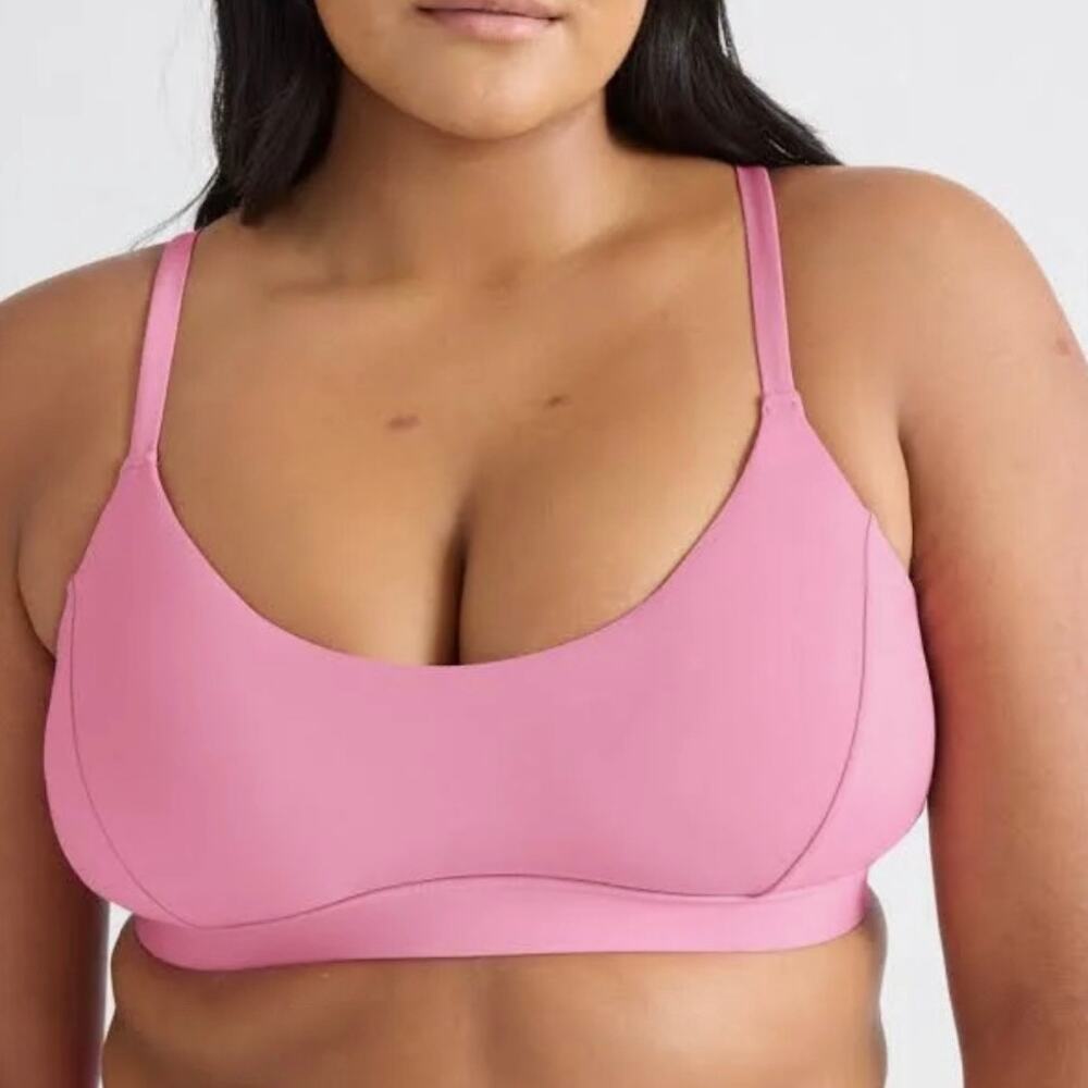 NWT Knix Sunny Scoop Bikini Top Pink Women's‎ XL Swimwear Beach Vacation